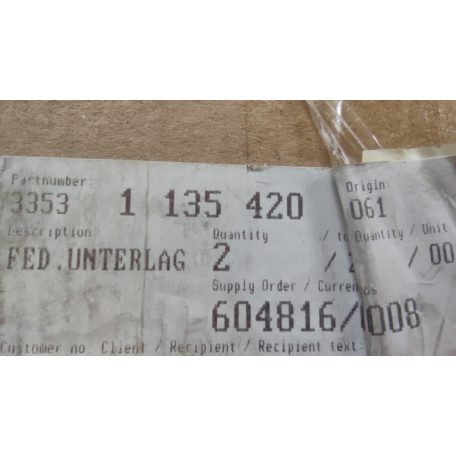 (GYÁRI ÚJ) BMW Rugótányér hátsó alsó 3-as sorozat E36 / Z1 Roadster