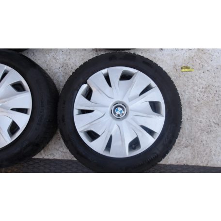 ÁR/DB[GYÁRI HASZNÁLT] BMW TÉLI FELNI 7JX16 ET47 SZETT CONTINENTAL 195/60R16 5mm DOT2919