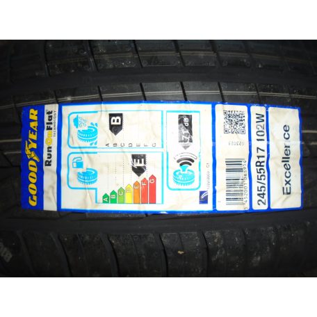 [ÚJ] Nyári gumi - 245/55R17 - 102W - GoodYear Excellence - RFT deffekttűrő - dot: 2116