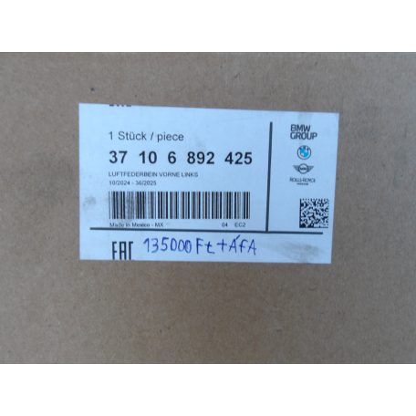 (ÁR/DB)[GYÁRI BONTOTT] BMW ELSŐ LÉGRÚGÓ PÁR | X5 G05 + LCI / X6 G06 + LCI | 3710 6892426 / 3710 6892425