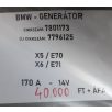   [GYÁRI BONTOTT] BMW - GENERÁTOR - 170 A - 14V / X5 ; X6 / E70 ; E71 - CIKKSZÁM: 7801173 ; ÚJ CIKKSZÁM: 7796125 