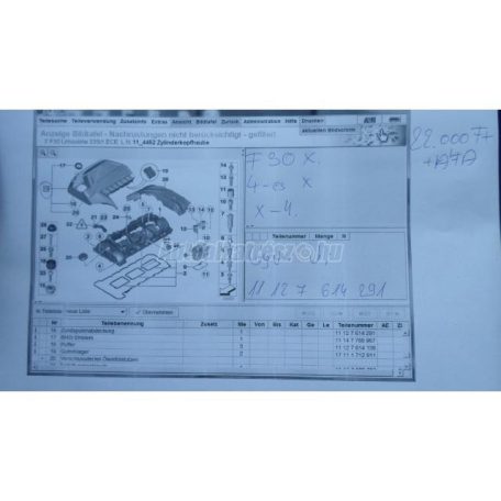 Motor takaró burkolat - bmw 3-as sorozat,4-es sorozat,x4