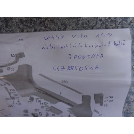 Mercedes-Benz - Hátsó lökhárítóburkolat belső - W447 Vito  (2014-től)