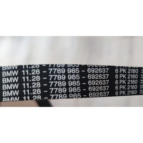 (GYÁRI ÚJ) BMW Hosszbordás szíj 5-ös sorozat E60+LCI / e61+LCI / 6-os sorozat E63 LCI / E64 LCI / 7-es sorozat E65 / E66