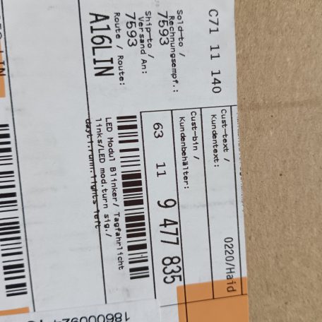 (GYÁRI ÚJ) BMW Bal oldali LED-es irányjelző / nappali menetfény X1 F48 LCI / X1L F49 LCI