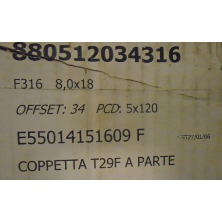 (3DB) (ÁR/DB) UTÁNGYÁRTOTT FELNI | 8Jx18 ET34