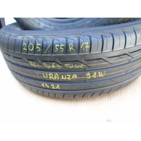 ÁR/DB [GYÁRI BONTOTT] BRIDGESTONE TURANZA - T001 | 205/55R17 | 91W | 1421