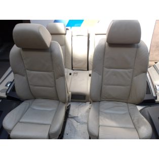   ÁR/SZETT [GYÁRI BONTOTT] BMW - BELSŐ SZETT, ÜLÉSEK ÉS AJTÓ KÁRPITOK - COMFORT BŐR , BÉZS -7-ES / E65 - ÁLLAPOT A LEÍRÁSBAN! 
