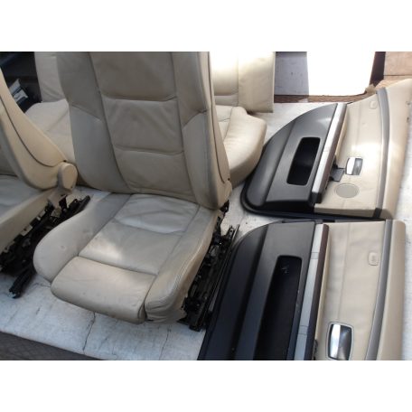 ÁR/SZETT [GYÁRI BONTOTT] BMW - BELSŐ SZETT, ÜLÉSEK ÉS AJTÓ KÁRPITOK - COMFORT BŐR , BÉZS -7-ES / E65 - ÁLLAPOT A LEÍRÁSBAN! 