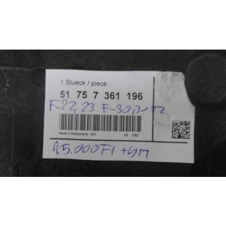 [GYÁRI ÚJ] BMW ALSÓ MOTORBURKOLAT F22/F23/F30/F31/F32/F33/F34/F36 7361196