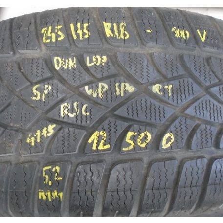 ÁR/DB! (3DB) [GYÁRI BONTOTT] TÉLI GUMI - DUNLOP - SP WINTER SPORT RSC (DEFFEKTTŰRŐ) 245 / 45 R18 - 100V - DOT: 4115 ;  5,2mm
