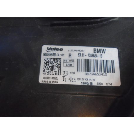 ÁR / DB [GYÁRI BONTOTT] BMW - LED FÉNYSZÓRÓ | BAL, JOBB OLDALI | F48 H7 / X1 |