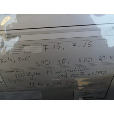 [GYÁRI ÚJ] BMW - Klima ventillátor 600 wattos - (X5, X6 , F15, F16) 3,0D  3,5i  4.0D  40ex