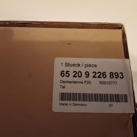 (GYÁRI ÚJ) BMW Antenna 1-es E82 / F20 / F21 / 2-es F22 / 3-as E90+LCI / E91+LCI / E92+LCI / F30+LCI / F34 GT / F35 / F80 M3 / 4-es F32 / F36 / F82 M4 / 5-ös F07 GT+LCI / F11+LCI / i8I12+LCI / X1 E84 / X3 F25 / X4 F26 / X5 E70 LCI / F15 / M F85 