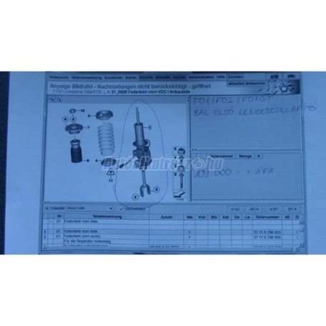 Lengéscsillapító - bmw 5-ös sorozat,7-es sorozat