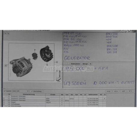Generátor - bmw 5-ös sorozat,6-os sorozat,7-es sorozat,x3,x4