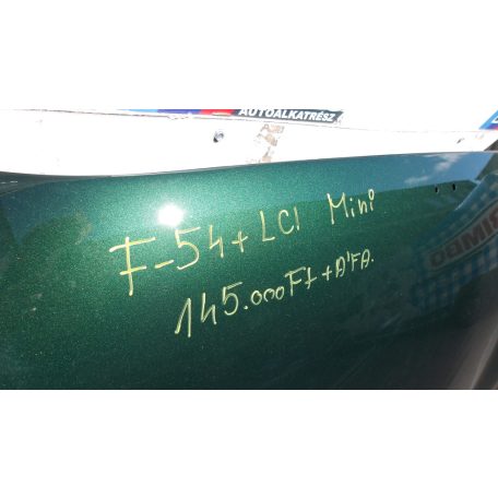 GYÁRI BONTOTT MINI F54+LCI MOTORHÉZTETŐ FÉNYEZVE,HIBÁTLAN