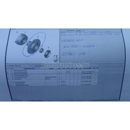 Kerékagy - bmw 5-ös sorozat,6-os sorozat,7-es sorozat