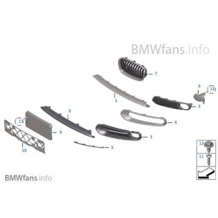 Ködlámpa keret - bmw 1-es sorozat