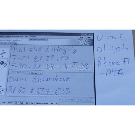 Féltengely - bmw 1-es sorozat,2-es sorozat,3-as sorozat,4-es sorozat