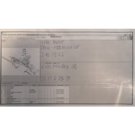 [GYÁRI BONTOTT] BMW - HIDRAULIKA CSŐ - 3-AS / E46 - 32416796390