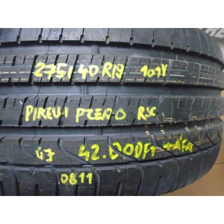 1DB! [GYÁRI ÚJ] 275/40R19 - 101Y - PIRELLI PZERO NYÁRI GUMI , RSC DEFFEKTTŰRŐ - DOT: 0811