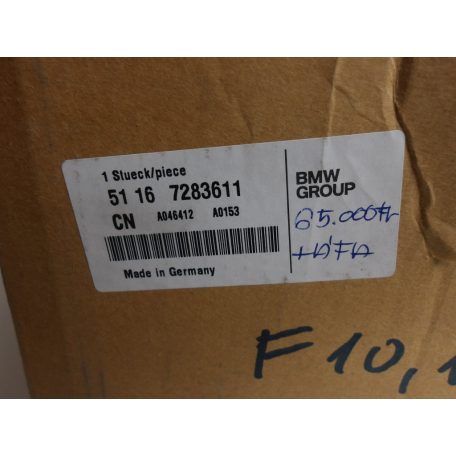 [GYÁRI ÚJ] BMW BAL OLDALI TÜKÖR (5 PIN) | 5-ÖS F10 / F11 / F18 | 51 16 7283611
