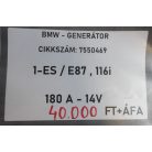 [GYÁRI BONTOTT] BMW - GENERÁTOR - 180 A - 14V - 1-ES / E87 , 116i - CIKKSZÁM: 7550469