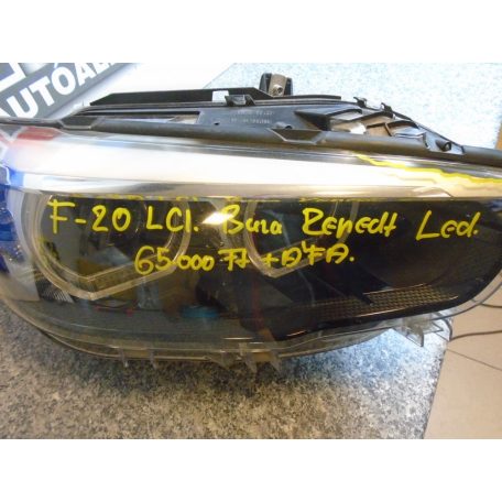 [GYÁRI HASZNÁLT] BMW - LED Fényszóró - Búra repedt! - 1-es / F20 LCI - JOBB OLDALI 