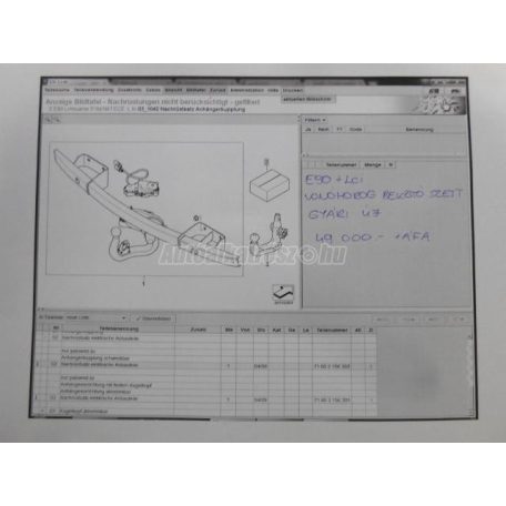Vonóhorog elektromos készlet - bmw 3-as sorozat