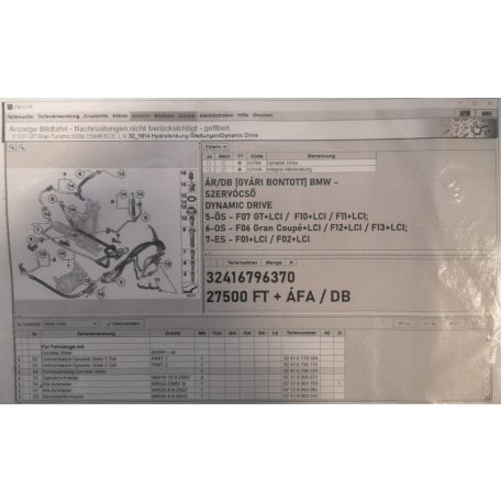ÁR/DB [GYÁRI BONTOTT] BMW - SZERVÓCSŐ- DYNAMIC DRIVE- 5-ÖS - F07 GT+LCI / F10+LCI / F11+LCI; 6-OS - F06 Gran Coupé+LCI / F12+LCI / F13+LCI; 7-ES - F01+LCI / F02+LCI	- |32416796370|