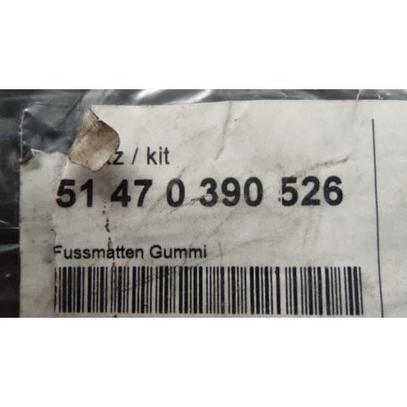 (GYÁRI ÚJ) BMW Gumiszőnyeg hátsó garnitúra fekete 1-es sorozat E87+LCI