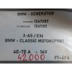   [GYÁRI BONTOTT] BMW - GENERÁTOR - 40-70 A - 14V - 3-AS / E36 ; BMW CLASSIC MOTORSPORT - CIKKSZÁM: 1247287 ; ÚJ CIKKSZÁM: 1247311 