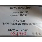 [GYÁRI BONTOTT] BMW - GENERÁTOR - 40-70 A - 14V - 3-AS / E36 ; BMW CLASSIC MOTORSPORT - CIKKSZÁM: 1247287 ; ÚJ CIKKSZÁM: 1247311 