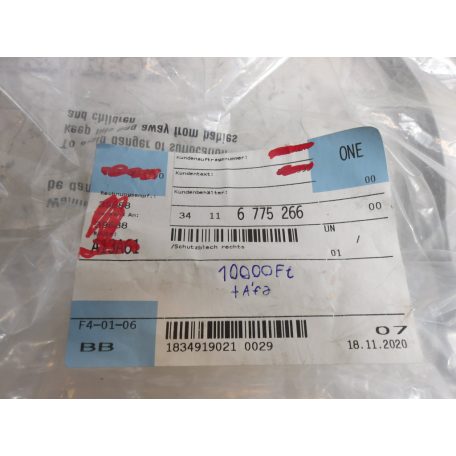 [GYÁRI ÚJ] BMW JOBB OLDALI PORVÉDŐ LEMEZ | 5-ÖS / 6-OS / 7-ES | 34 11 6775266