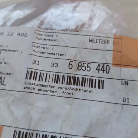 (GYÁRI ÚJ) BMW/MINI Porvédő, lengéscsillapító 1' F20 + LCI /1' F21 + LCI /2' F22 + LCI 2' F23 + LCI / F45 + LCI 3' F30 + LCI 3' F31 LCI 3' G20 Saloon + LCI 3' G21 Touring LCI 3' G28 Saloon + LCI 4' F32 MIN