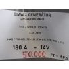   [GYÁRI BONTOTT] BMW - GENERÁTOR - 180 A - 14V - 1-ES , 3-AS / F20+LCI , F21+LCI ; F22 ; F30+LCI ; F31+LCI , F34 GT , F32 , F33, F36 - CIKKSZÁM: 8578608