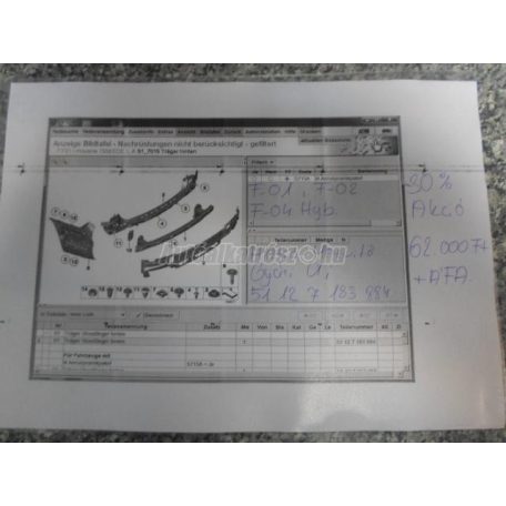 Lökhárító merevítő - bmw 7-es sorozat