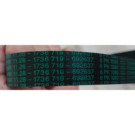 (GYÁRI ÚJ) BMW Hosszbordás szíj 7-es sorozat E32 / 8-as sorozat E31