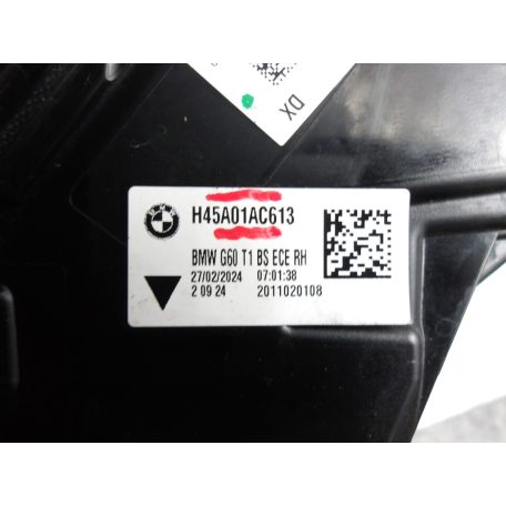 [GYÁRI BONTOTT] BMW JOBB HÁTSÓ KÜLSŐ LÁMPA | 5-ÖS G60 | 63 21 5A01AC6