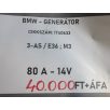   [GYÁRI BONTOTT] BMW - GENERÁTOR - 80 A - 14V - 3-AS / E36 ; M3 - CIKKSZÁM: 1740633