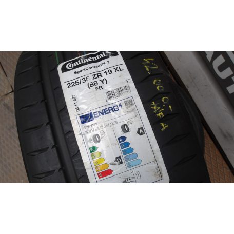ÁR/DB[GYÁRI ÚJ CONTINENTAL SPORTCONTACT 7 225/35ZR19 NYÁRI GUMI DOT0922