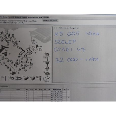 [GYÁRI ÚJ] BMW - SZELEP - X5 / G05 - 45ex