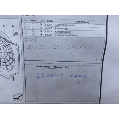[GYÁRI ÚJ] BMW VENTILÁTOR KERET | 3-AS E46 | 17 11 1436259