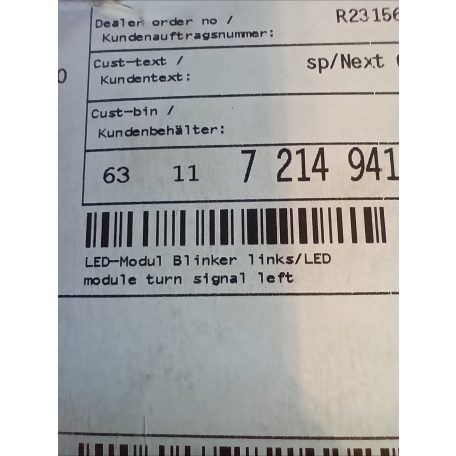 (GYÁRI ÚJ) BMW Irányjelző LED modul bal oldali 5-ös sorozat G30 / G31 / F90 M5 / 6-os sorozat G32