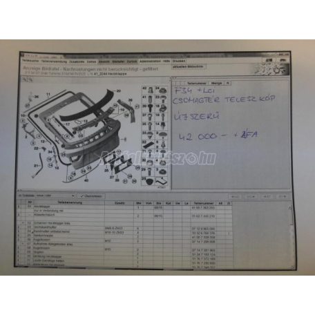 Csomagtér teleszkóp - bmw 3-as sorozat