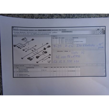 BMW F25/F26 Első kábelköteg M-paketthez /Gyári új/
