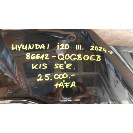 (GYÁRI BONTOTT) HYUNDAI I20 III. 2024-> HÁTSÓ LÖKHÁRÍTÓ KIS SÉRÜLÉS 86612-QOGBOEB