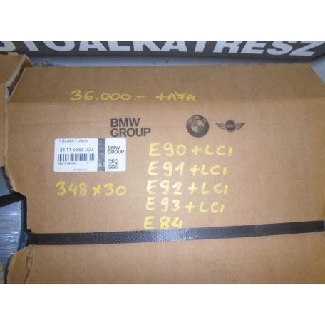 ÁR/DB [GYÁRI ÚJ] BMW - FÉKTÁRCSA - 3-AS (E90+LCI, E91+LCI, E92+LCI, E93+LCI); X1 (E84) 348X30