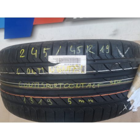 1DB [GYÁRI ÚJ] CONTINENTAL - CONTISPORTCONTACT | 245/45R19 | 98W | 1319 | 5mm  